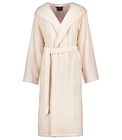 Szlafrok damski z kapturem Cawö 5223-356 Natur S-XL