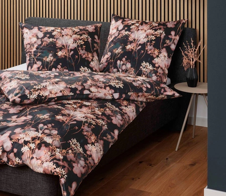 Pościel satyna bawełniana Janine Modern Art S 42156-07 Braun Koralle