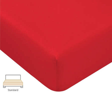 Prześcieradło Formesse Bella Donna Jersey 185 Czerwony