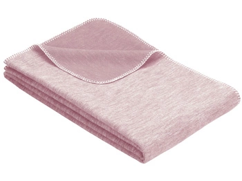 Koc bawełniany Ibena Lausanne 2163-500 140x200 Różowy