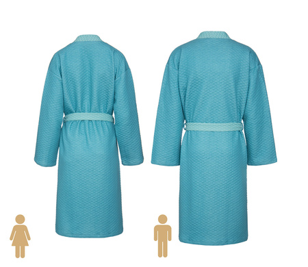 Szlafrok kimono Formesse 013-600-302 Arktyczny Niebieski S-XL