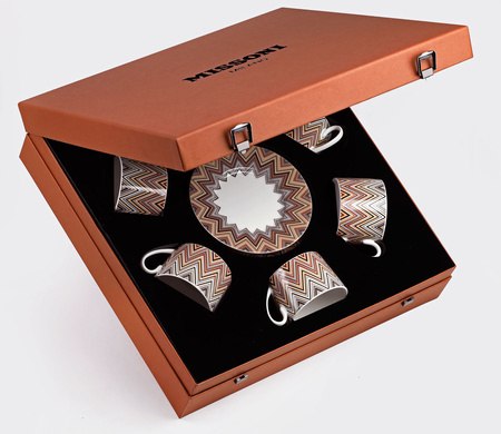 Filiżanka do herbaty Missoni Zig Zag Jarris 156, zestaw 6 szt. Luxury Box