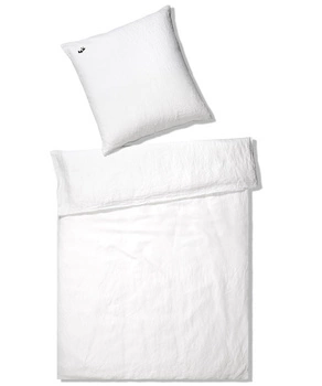 Pościel dziecięca lniana Elegante Breezy 9001-0 biały