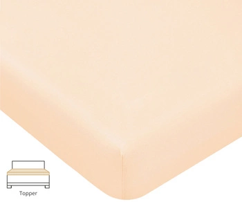 Prześcieradło na topper Formesse Bella Donna Jersey La Piccola 110 Puder