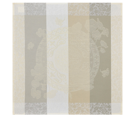Serwetki bawełniane Le Jacquard Français Fleurs Gourmandes Craie 4 szt.