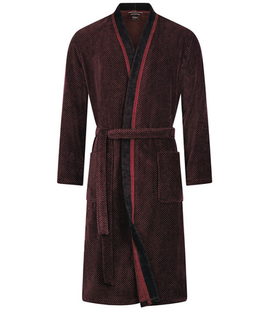 Szlafrok męski kimono Cawö 4839-92 Rot-Schwarz 48-60