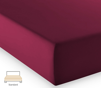 Prześcieradło jersey Fleuresse Comfort 1117-4074 Śliwka