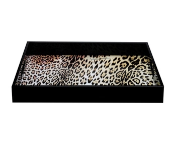 Taca drewniana średnia Roberto Cavalli Jaguar 25x35 cm