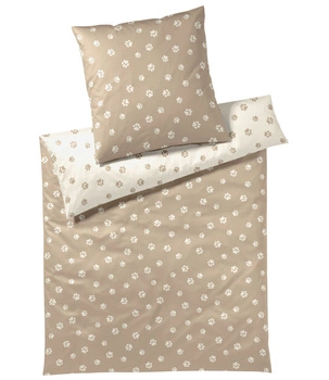 Pościel satyna bawełniana Elegante Paws 24541-7 Natur/Beige