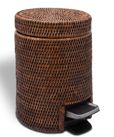 Kosz na śmieci z pedałem Decor Walther BASKET TE rattan ciemny