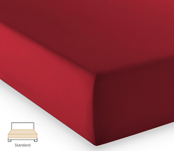 Prześcieradło jersey Fleuresse Comfort 1117-4580 Bordo