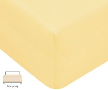 Prześcieradło na wysoki materac Formesse Bella Donna Premium Alto 91 Jasny Żółty