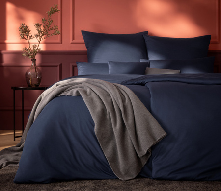 Pościel jersey Estella Takoma 6873-606 Indigo