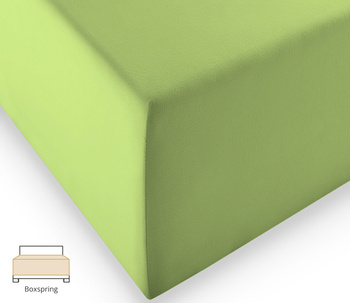Prześcieradło na wysoki materac Fleuresse Comfort XL 1119-7041 Zielone Jabłko