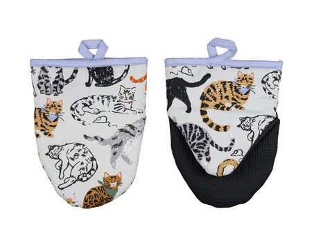Rękawica kuchenna micro Ulster Weavers Feline Friends 2 sztuki