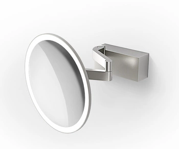 Lusterko kosmetyczne ścienne Decor Walther VISION R 5X stal matowa