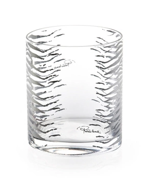 Szklanka Old Fashion Roberto Cavalli Zebra Platin, zestaw 6 szt.