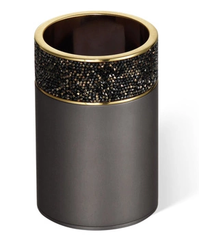 DECOR WALTHER ROCKS BOD1 pojemnik ciemny metalzłoty mat