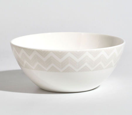 Miska do zupy Missoni Zig Zag White, zestaw 6 szt.