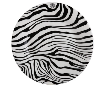 Talerz deserowy Roberto Cavalli Zebrage, zestaw 6 szt.