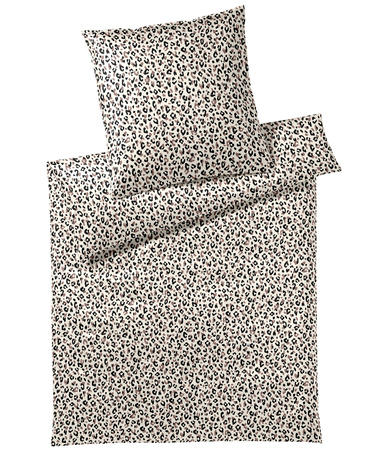 Pościel satyna bawełniana Elegante Leolook 24547-9 Black/Sand