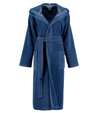 Szlafrok damski z kapturem Cawö 825-11 Blue XS-L