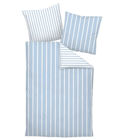 Pościel mako-satyna Janine Modern Classic 39028-32 Perłowo Niebieski