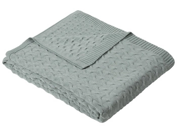 Koc dzianinowy Ibena Somero 1580-600 150x200 dymny niebieski