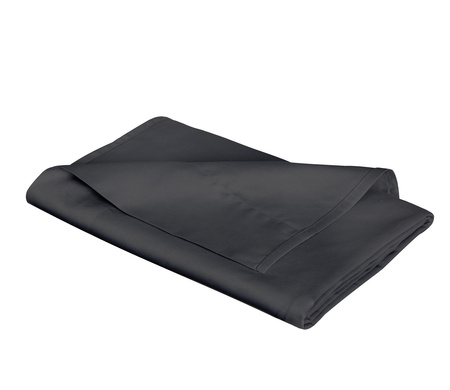 Prześcieradło satynowe bez gumki Fleuresse Colours 9100-9031 Antracyt