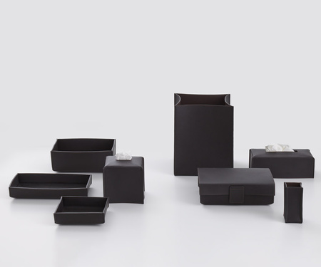 Pudełko na chusteczki Decor Walther NAPPA KBQ czarny