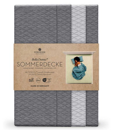 Koc / narzuta Formesse Bella Donna Summer Tencel 215 Jasny Antracyt
