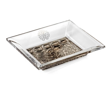 Tacka prostokątna Roberto Cavalli Crocodile Platin Luxury Box