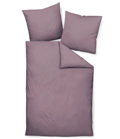 Pościel jednobarwna mako-satyna Janine Colors 31001-31 Holunder