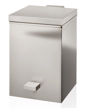 DECOR WALTHER TE 75 kosz z pedałem SOFT CLOSE nikiel