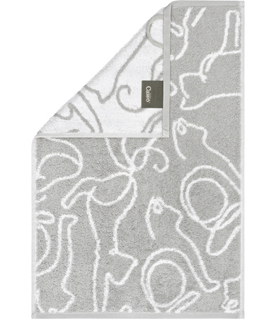 Ręcznik Cawö Cute Cats 6264-76 Platin / Weiss