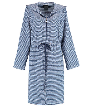 Szlafrok damski zapinany na zamek Cawö 3336-16 Navy 36-46