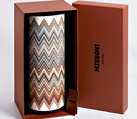 Wazon wysoki Missoni Zig Zag Jarris 148, 36 cm Luxury Box