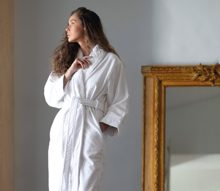 Szlafrok kimono unisex Graccioza Grand Egoist 20003 White S-XL