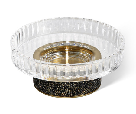 Mydelniczka Decor Walther ROCKS STS szlifowana ciemny metal/złoto mat