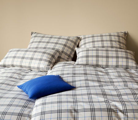 Pościel flanelowa Elegante Livingstone 26017-7 Creme-black