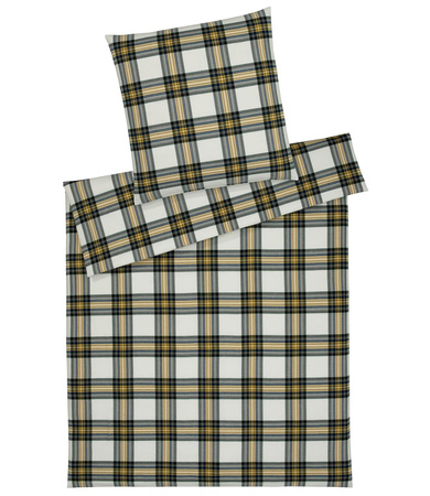Pościel flanelowa Elegante Westminster 2666-03 Senfgelb