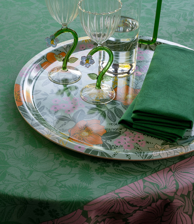 Obrus bawełniany Le Jacquard Français Cottage Jardin