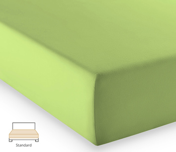 Prześcieradło jersey Fleuresse Comfort 1117-7041 Zielone Jabłko