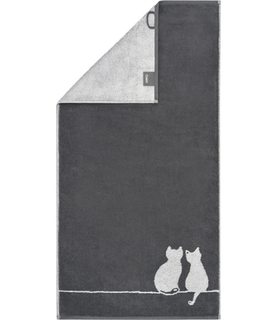 Ręcznik Cawö Cute Cats 6263-77 Platin / Basalt