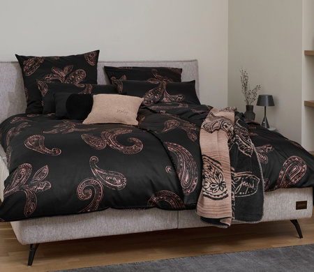 Pościel satyna bawełniana JOOP! Paisley 4120-09 Black