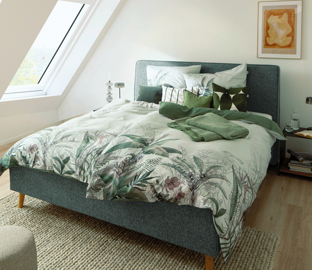 Pościel satyna bawełniana Schöner Wohen Tropical 77330-090 Green