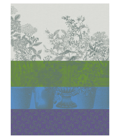 Ściereczka kuchenna Le Jacquard Français Floraison Rayé Lilas