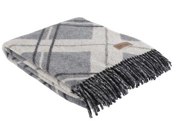 Koc wełniany Eskimo Switzerland Basilea H43C3-132 130x180 Silver / Beige