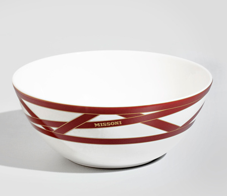 Miska do zupy Missoni Nastri Bordeaux, zestaw 6 szt.