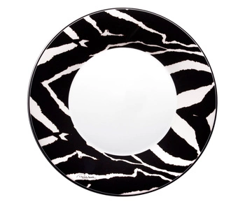 Talerz obiadowy Roberto Cavalli Zebra, zestaw 6 szt.